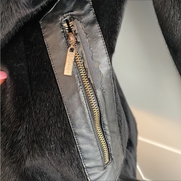 Ladies Lucy Fashion Faux Fur mix Zip Jacket size Small - Picture 12 of 12